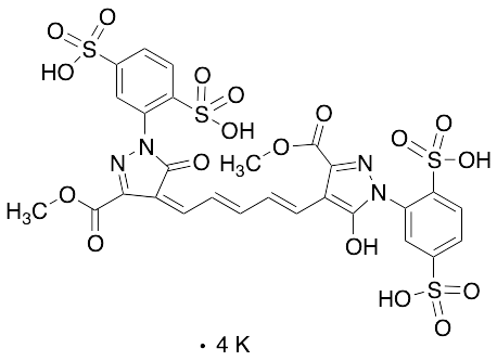1,5-Bis(1-(2,5-disulfophenyl)-3-carboxymethyl-5-hydroxy-1H-pyrazol-4-yl)-Penta-1,3-Diene Tetrapotassium Salt - image 1