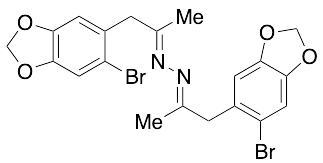 (1E,2E)-1,2-Bis(1-(6-bromobenzo[d][1,3]dioxol-5-yl)propan-2-ylidene)hydrazine - image 1