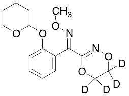 (E)-(5,6-Dihydro-1,4,2-dioxazin-3-yl)[2-[(tetrahydro-2H-pyran-2-yl)oxy]phenyl]-methanone O-Methyloxime-d4 - image 1