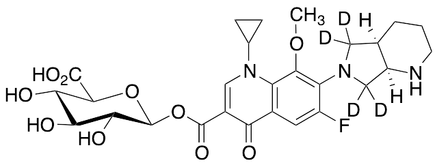rac cis-Moxifloxacin-d4 Acyl-Beta-D-glucuronide - image 1