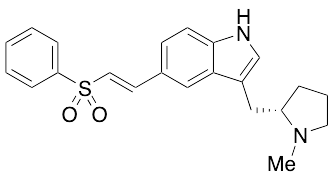 3-[[(2S)-1-Methyl-2-pyrrolidinyl]methyl]-5-[(1E)-2-(phenylsulfonyl)ethenyl]-1H-indole - image 1