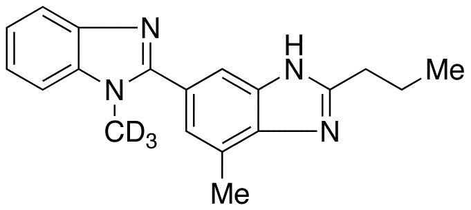2-n-Propyl-4-methyl-6-(1-methylbenzimidazol-2-yl)-benzimidazole-d3 - image 1