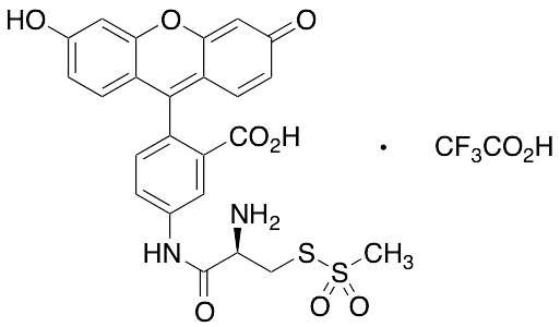 (R)-2-Amino-2-[(5-fluoresceinyl)aminocarbonyl]ethyl Methanethiosulfonate, Trifluoroacetic Acid Salt - image 1