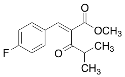 (E/Z)-4-Carboxymethyl-5-(4-fluorophenyl)-2-methyl-pent-4-en-3-one - image 1