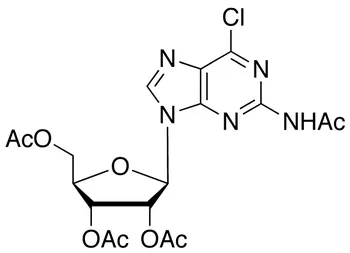 2-Acetamido-6-chloro-9-(2’,3’,5’-tri-O-acetyl-Beta-D-ribofuranosyl)purine - image 1