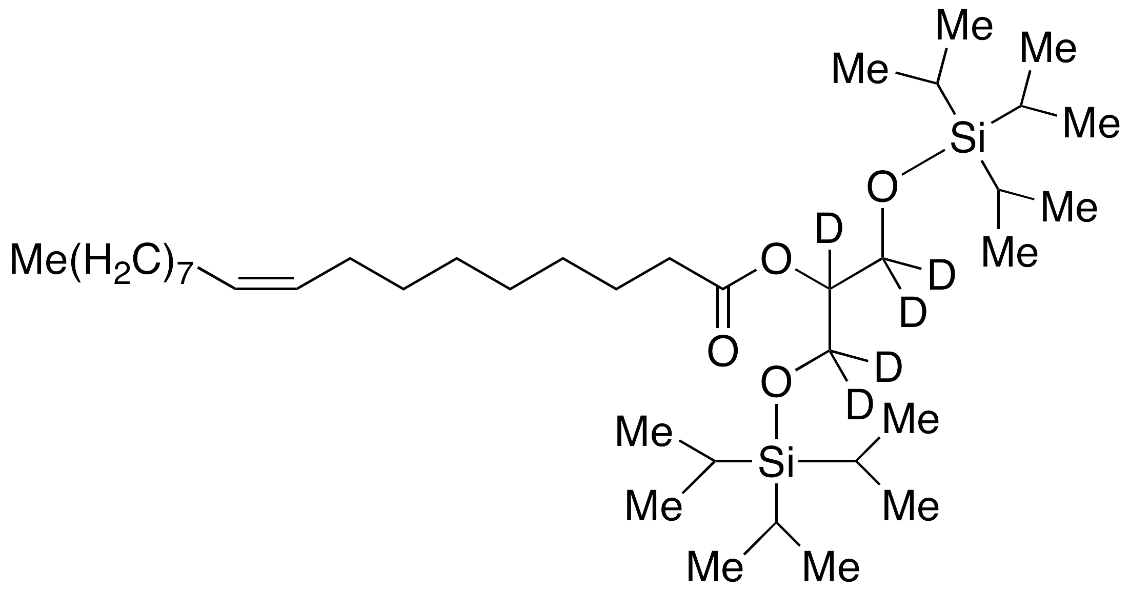 1,3-O-Bis(triisopropylsilyl) 2-Oleoyl Glycerol-d5 - image 1