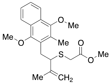 2-[[1-[(1,4-Dimethoxy-3-methyl-2-naphthalenyl)methyl]-2-methyl-2-propen-1-yl]thio]-acetic Acid Methyl Ester - image 1