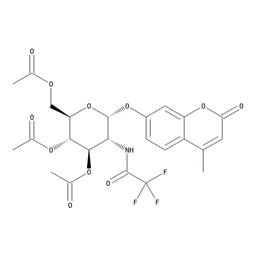 4-Methylumbelliferyl 2-Trifluoroacetyl-3,4,6-O-triacetyl-2-deoxy-Alpha-D-glucopyranoside - image 1