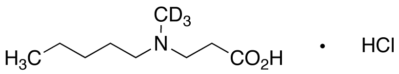3-(N-Methyl-N-pentyl-amino)propionic Acid-d3 Hydrochloride - image 1
