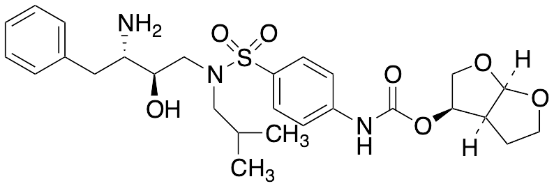 (3R,3aS,6aR)-Hexahydrofuro[2,3-b]furan-3-yl-4-(N-((2R,3S)-3-amino-2-hydroxy-4-phenylbutyl)-N-isobutylsulfamoyl)phenylcarbamate (Darunavir Impurity) - image 1