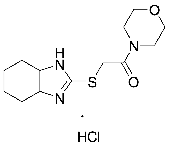 2-[(3a,4,5,6,7,7a-Hexahydro-1H-benzimidazol-2-yl)thio]-1-(4-morpholinyl)-ethanone Hydrochloride - image 1