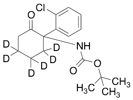 N-[1-(2-Chlorophenyl)-2-oxocyclohexyl]-carbamic-d6 Acid 1,1-Dimethylethyl Ester - image 1