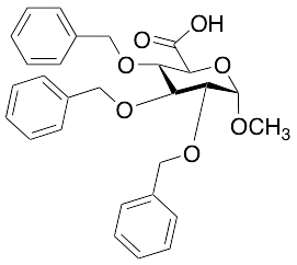 Methyl 2,3,4-Tris-O-(phenylmethyl)-a-D-Glucopyranosiduronic Acid - image 1