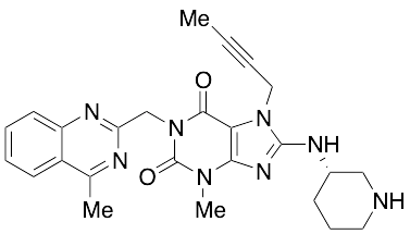 7-(2-Butyn-1-yl)-3,7-dihydro-3-methyl-1-[(4-methyl-2-quinazolinyl)methyl]-8-[(3S)-3-piperidinylamino]-1H-purine-2,6-dione - image 1