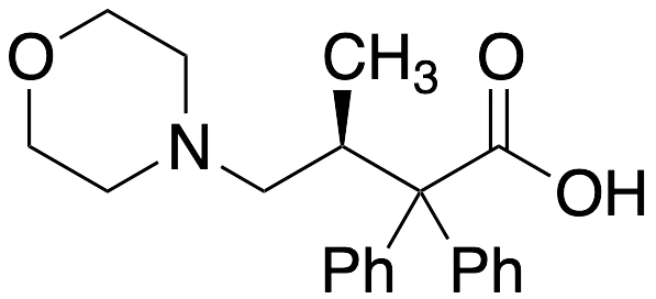 (+)-b-Methyl-a,a-diphenyl-4-morpholinebutanoic Acid - image 1