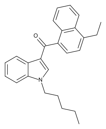 1-Pentyl-3-(4-ethyl-naphthoyl)indole JWH 210 (1.0mg/ml in Acetonitrile) - image 1