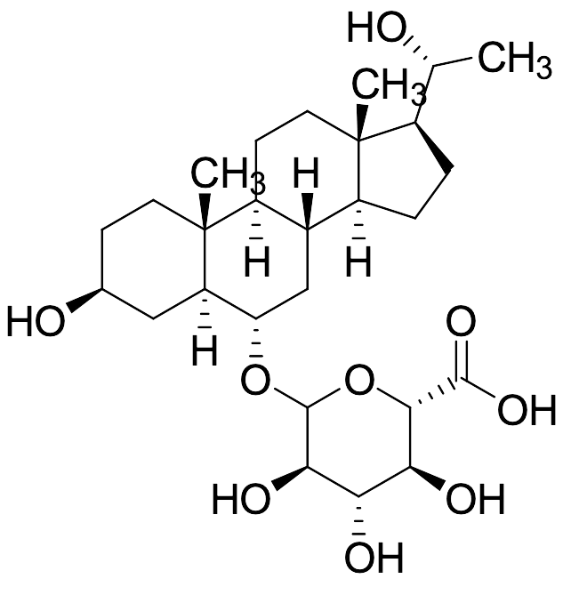 5Alpha-Pregnane-3Beta,6Alpha,20Beta-triol-6-O-Beta-D-glucuronide - image 1