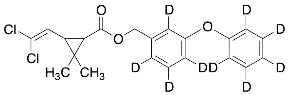 Permethrin-d9 (3-phenoxy-d5-benzyl-2,4,5,6-d4) (cis/trans mixture) - image 1
