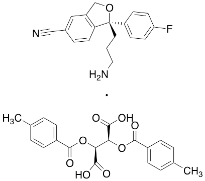 (2S,3S)-2,3-Bis[(4-methylbenzoyl)oxy]-butanedioic Acid with (1R)-1-(3-Aminopropyl)-1-(4-fluorophenyl)-1,3-dihydro-5-isobenzofurancarbonitrile (Mixture) - image 1