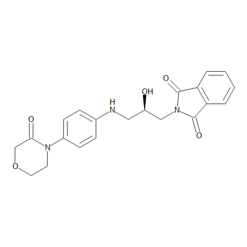 4-[((2R)-Hydroxy-3-phthalimido)propylamine]phenyl-3-morpholinone - image 1