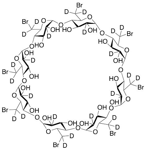 Octakis-(6-bromo-6-deoxy)-gamma-cyclodextrin-d24 - image 1