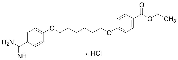 Ethyl 4[[6-(4-Carbamimidoylphenoxy)hexyl]oxy]benzoate Hydrochloride - image 1