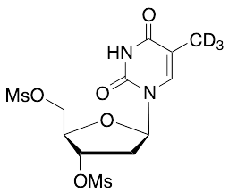 3',5'-Dimethanesulfonate Thymidine, Methyl-d3 - image 1