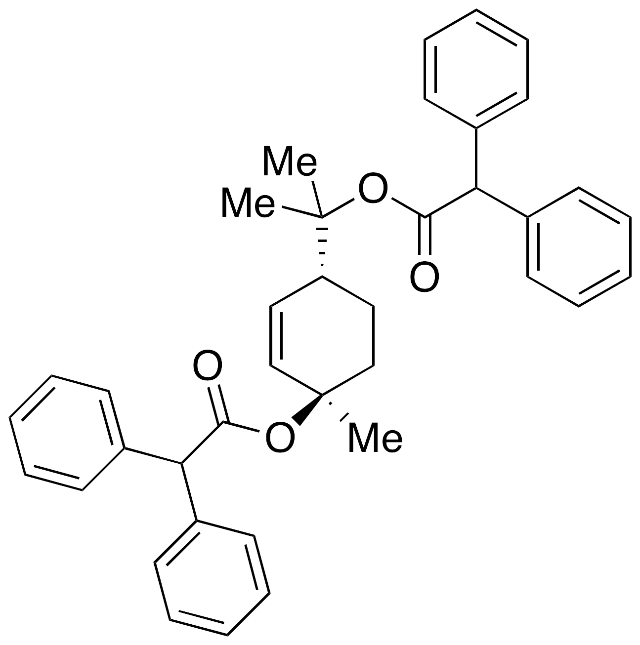 (1R,4R)-1,8-Bis(diphenylacetoxy)-2-menthene - image 1