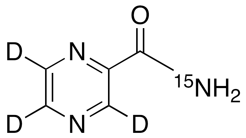 Pyrazinamide-15N,d3 - image 1