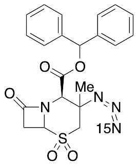 3-Azido-3-methyl-8-oxo-5,5-dioxide-5-thia-1-azabicyclo[4.2.0]octane-2-carboxylic Acid Diphenylmethyl Ester-15N - image 1
