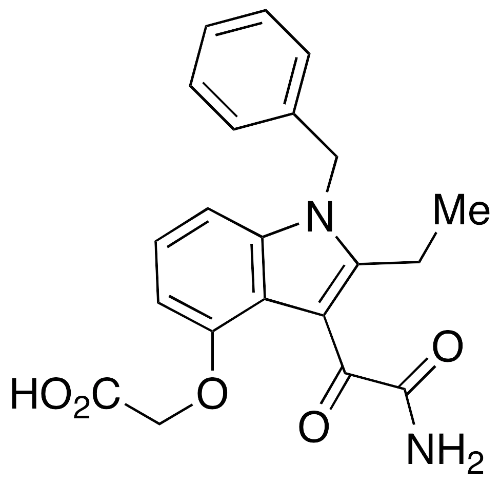 2-[[3-(2-Amino-2-oxoacetyl)-2-ethyl-1-(phenylmethyl)-1H-indol-4-yl]oxy]Acetic Acid - image 1