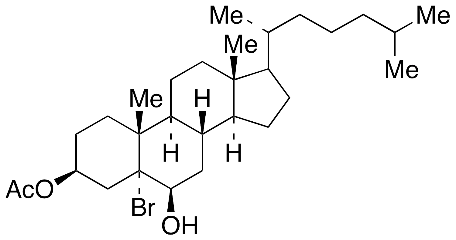 5-Bromo-5a-cholestane-3,6-diol 3-Acetate - image 1