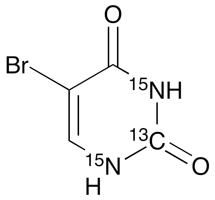 5-Bromouracil 2-13C,15N2 - image 1