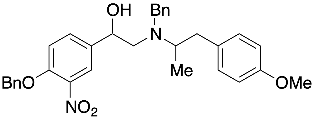 Alpha-[[[2-(4-Methoxyphenyl)-1-methylethyl](phenylmethyl)amino]methyl]-3-nitro-4-(phenylmethoxy)benzenemethanol - image 1
