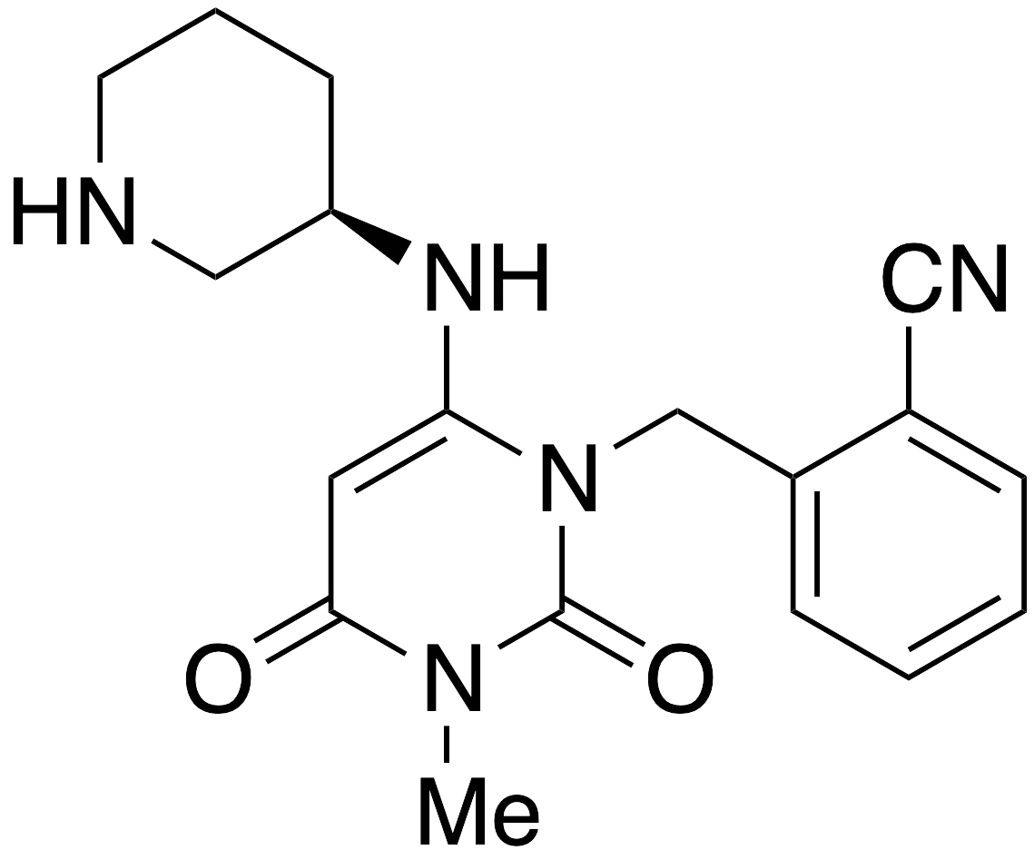 2-[[3,4-Dihydro-3-methyl-2,4-dioxo-6-[(3R)-3-piperidinylamino]-1(2H)-pyrimidinyl]methyl]-benzonitrile - image 1
