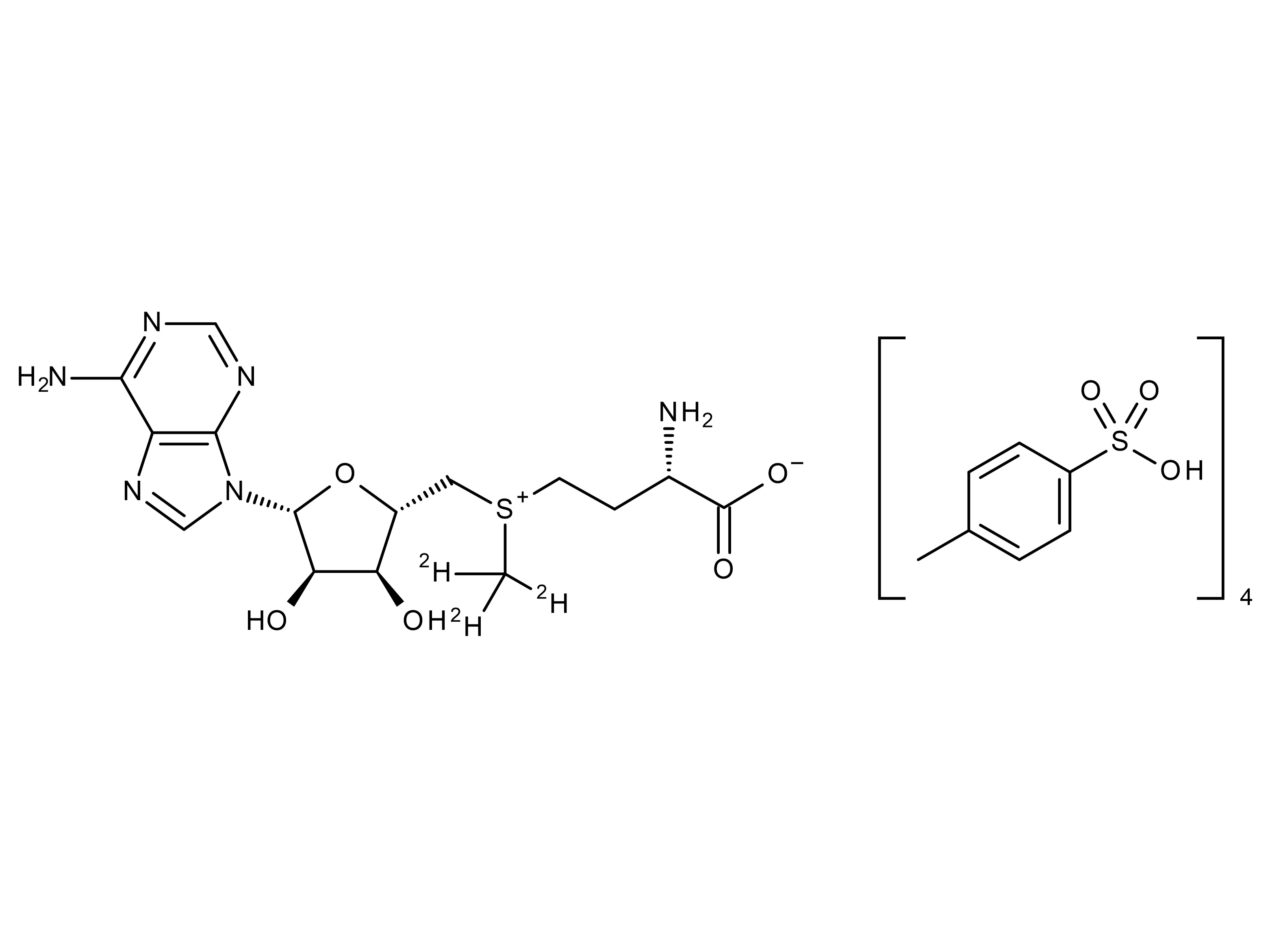 (RS)-S-Adenosyl-L-methionine-d3 (S-methyl-d3) Tetra(p-toluenesulfonate) Salt - image 1