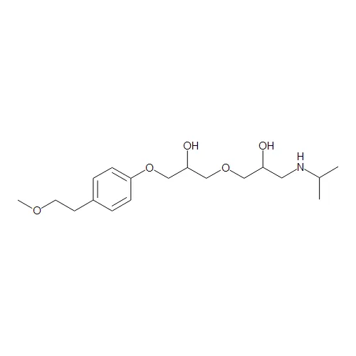 3-[2-Hydroxy-3-[4-(2-methoxyethyl)phenoxy]propoxy]-1-isopropylamino-2-propanol (Mixture of Diasteromers)(Metoprolol Impurity J) - image 1