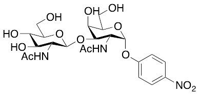 4-Nitrophenyl 2-Acetamido-3-O-(2-acetamido-2-deoxy-Beta-D-glucopyranosyl)-2-deoxy-Alpha-D-galactopyranoside - image 1