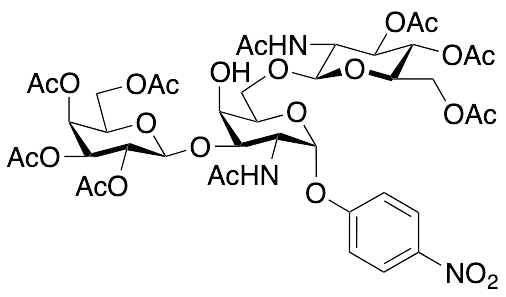 p-Nitrophenyl 2-Acetamido-6-O-(2-acetamido-3,4,6-tri-O-acetyl-2-deoxy-Beta-D-glucopyranosyl)-2-deoxy-3-O-(2,3,4,6-tetra-O-acetyl-Beta-D-galactopyranosyl)-Alpha-D-galactopyranoside - image 1