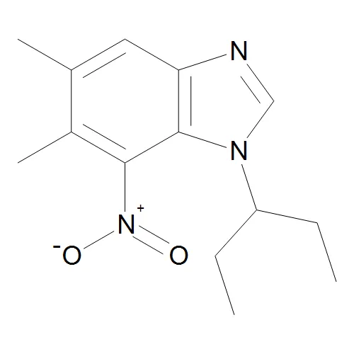 1-(1-Ethylpropyl)-5,6-dimethyl-7-nitro-1H-benzimidazole - image 1