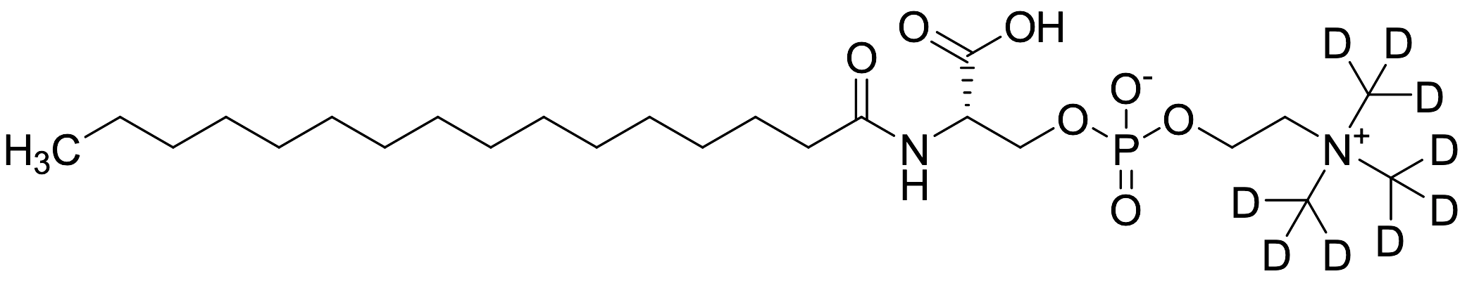 N-Palmitoyl-O-phosphocholine Serine-D9 - image 1