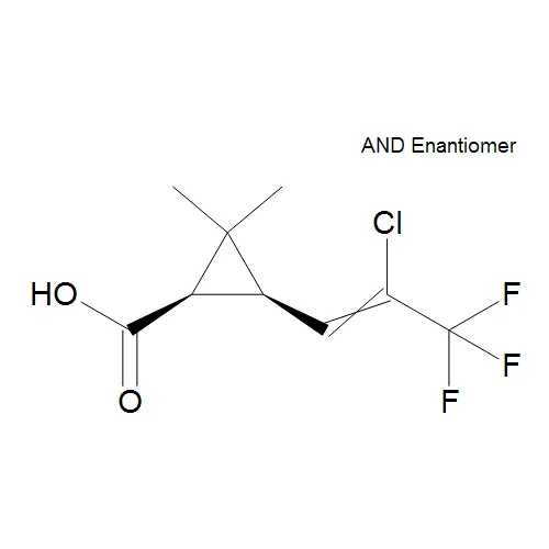 cis-3-(2-Chloro-3,3,3-trifluoro-1-propenyl)-2,2-dimethyl-cyclopropanecarboxylic Acid - image 1