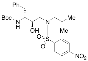 N-[(1R,2R)-2-Hydroxy-3-[(2-methylpropyl)[(4-nitrophenyl)sulfonyl]amino]-1-(phenylmethyl)propyl]carbamic Acid 1,1-Dimethylethyl Ester - image 1