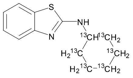 N-Cyclohexyl-13C6-1,3-benzothiazol-2-amine - image 1