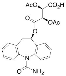 (2R,3R)-2,3-Bis(acetyloxy)-butanedioic Acid Mono[(10R)-5-(aminocarbonyl)-10,11-dihydro-5H-dibenz[b,f]azepin-10-yl] Ester - image 1