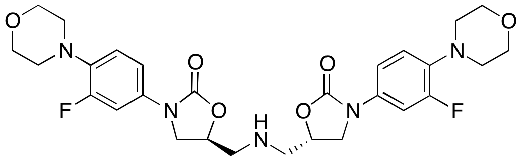 (5S,5'S)-5,5'-(Azanediylbis(methylene))bis(3-(3-fluoro-4-morpholinophenyl)oxazolidin-2-one) - image 1