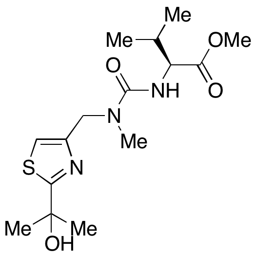 (S)-2-(3-((2-(2-Hydroxypropan-2-yl)thiazol-4-yl)methyl)-3-methylureido)-3-methylbutanoic Acid Methyl Ester - image 1
