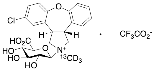 Asenapine-13C,d3 N-Beta-D-Glucuronide Trifluoroacetic Acid Salt - image 1