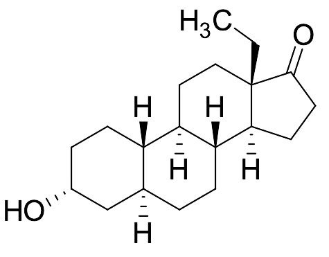 (3alpha,5alpha)-13-Ethyl-3-hydroxygonan-17-one - image 1
