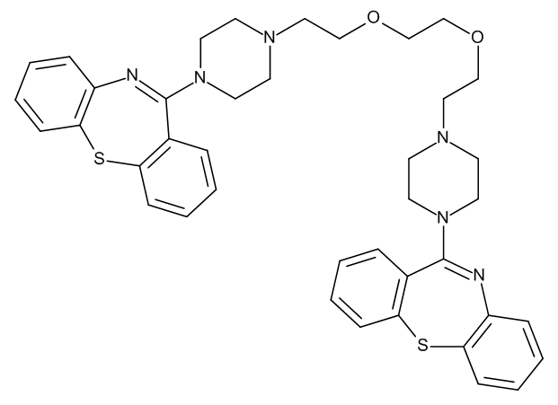 1,2-Bis[2-(4-Dibenzo[b,f][1,4]thiazepin-11-yl-1-piperazinyl)ethoxy]ethane - image 1